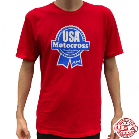 Am T-shirt USA red