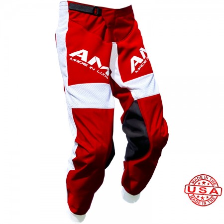 AM Red/White 2.0 vented pants